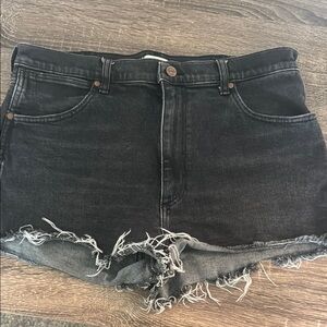 Black Denim Women's Shorts